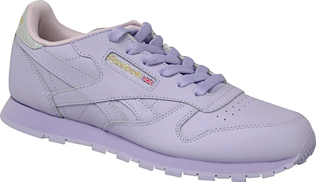 FIALOVÉ DĚTSKÉ TENISKY REEBOK CLASSIC LEATHER METALLIC BD5543 Velikost: 36.5