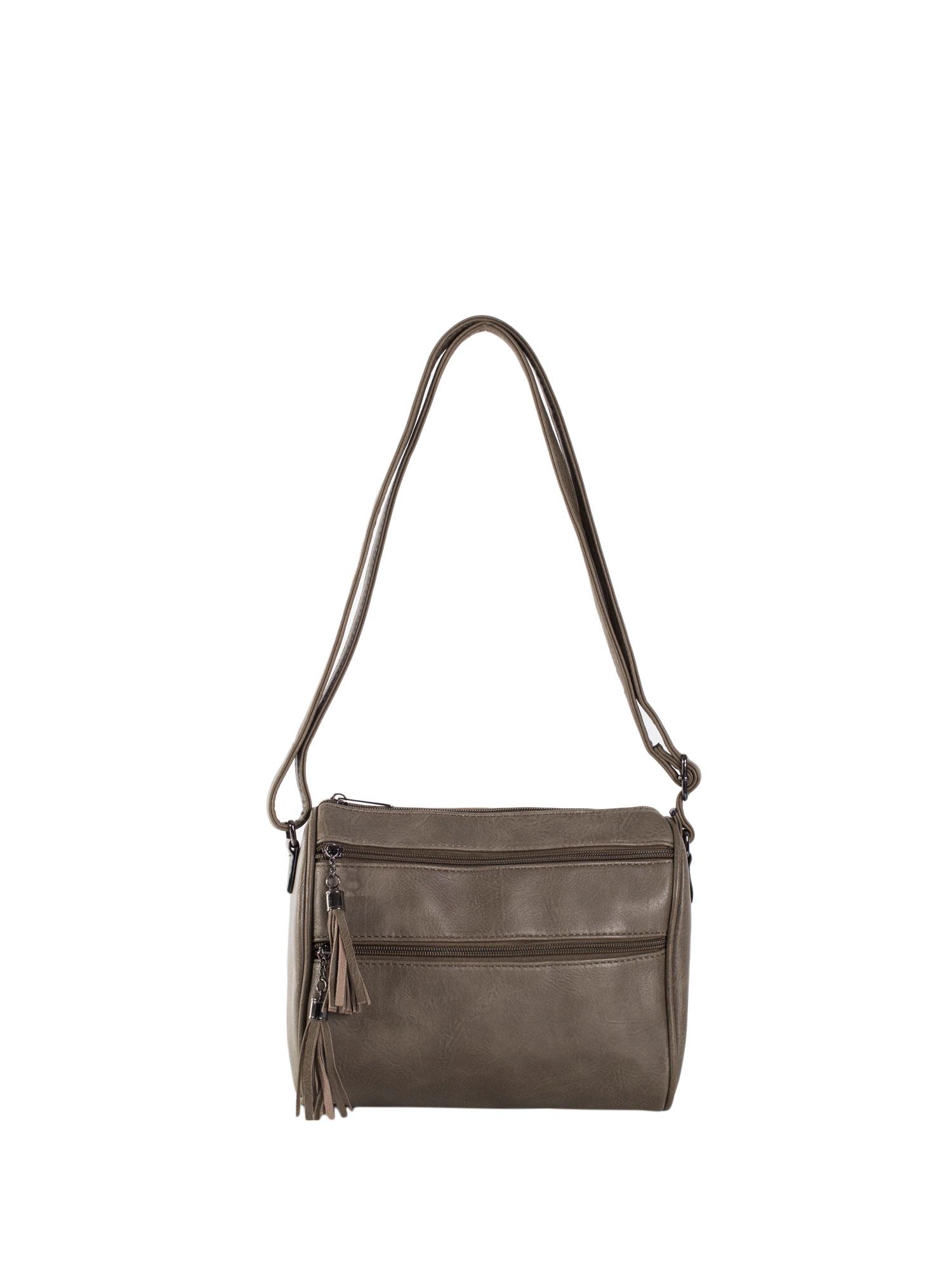 KHAKI CROSSBODY KABELKA S TŘÁSNĚMI -OW-TR-2032-KHAKI Velikost: ONE SIZE