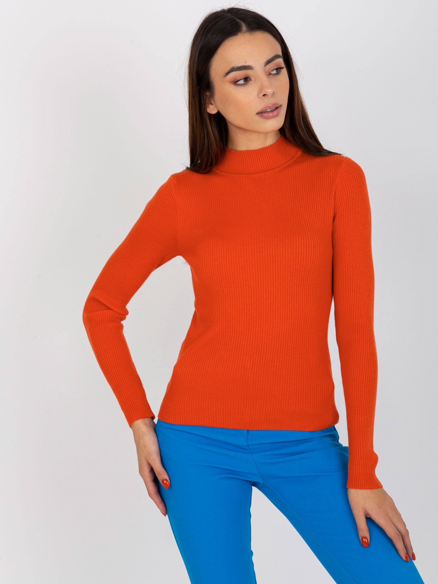 ORANŽOVÝ ŽEBROVANÝ ROLÁK NM-SW-J52250.55-ORANGE Velikost: ONE SIZE