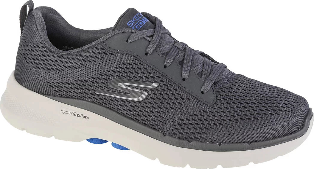 ŠEDÉ PÁNSKÉ TENISKY SKECHERS GO WALK 6 AVALO 216209-CHAR Velikost: 41