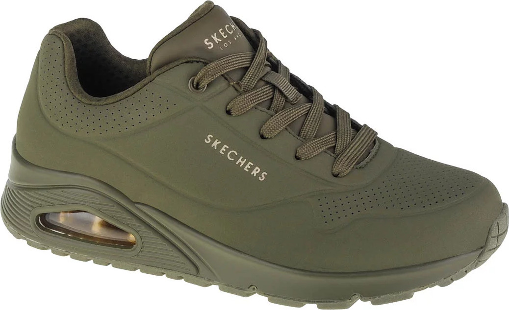 KHAKI DÁMSKÉ TENISKY SKECHERS UNO-STAND ON AIR 73690-OLV Velikost: 38