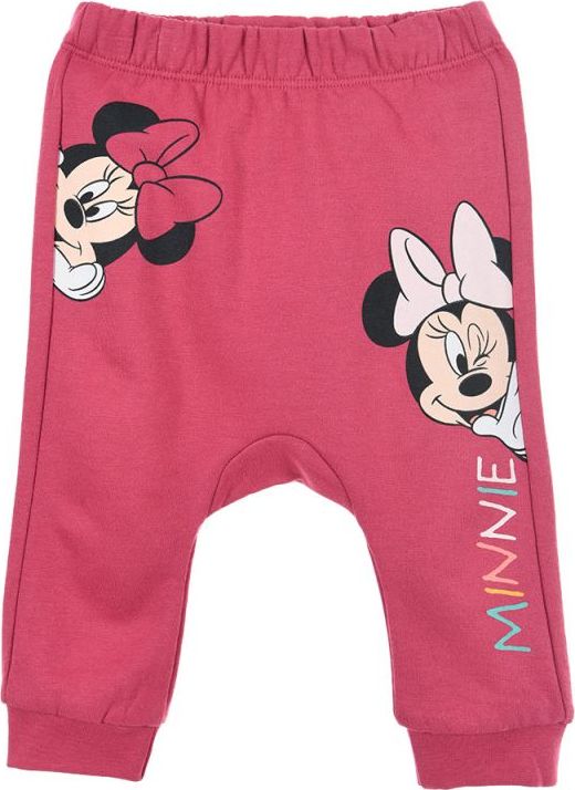 DÍVČÍ TEPLÁČKY MINNIE MOUSE - TMAVĚ RŮŽOVÉ Velikost: 86