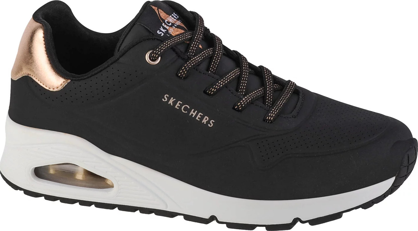 ČERNÉ DÁMSKÉ TENISKY SKECHERS UNO-SHIMMER AWAY 155196-BLK Velikost: 38.5