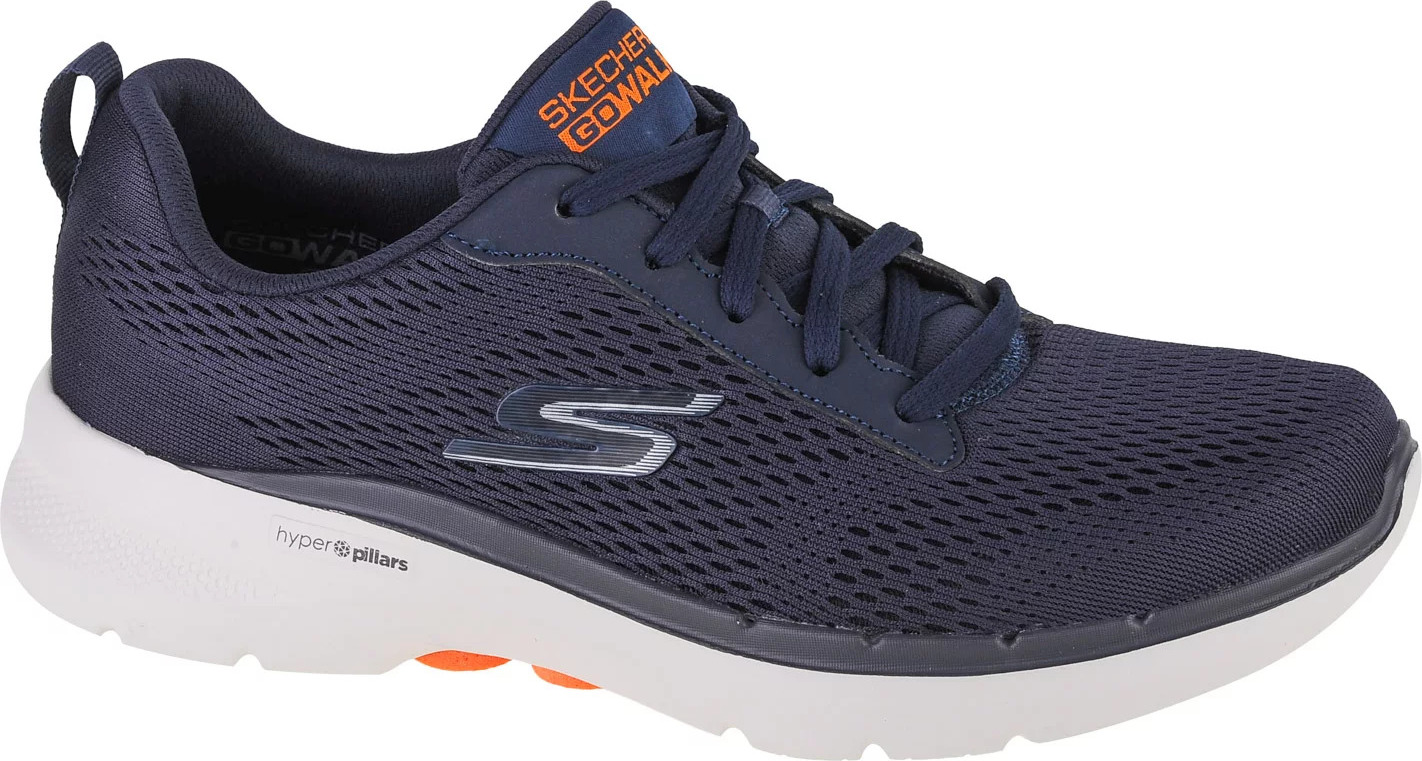 TMAVĚ MODRÉ PÁNSKÉ TENISKY SKECHERS GO WALK 6 AVALO 216209-NVY Velikost: 43.5