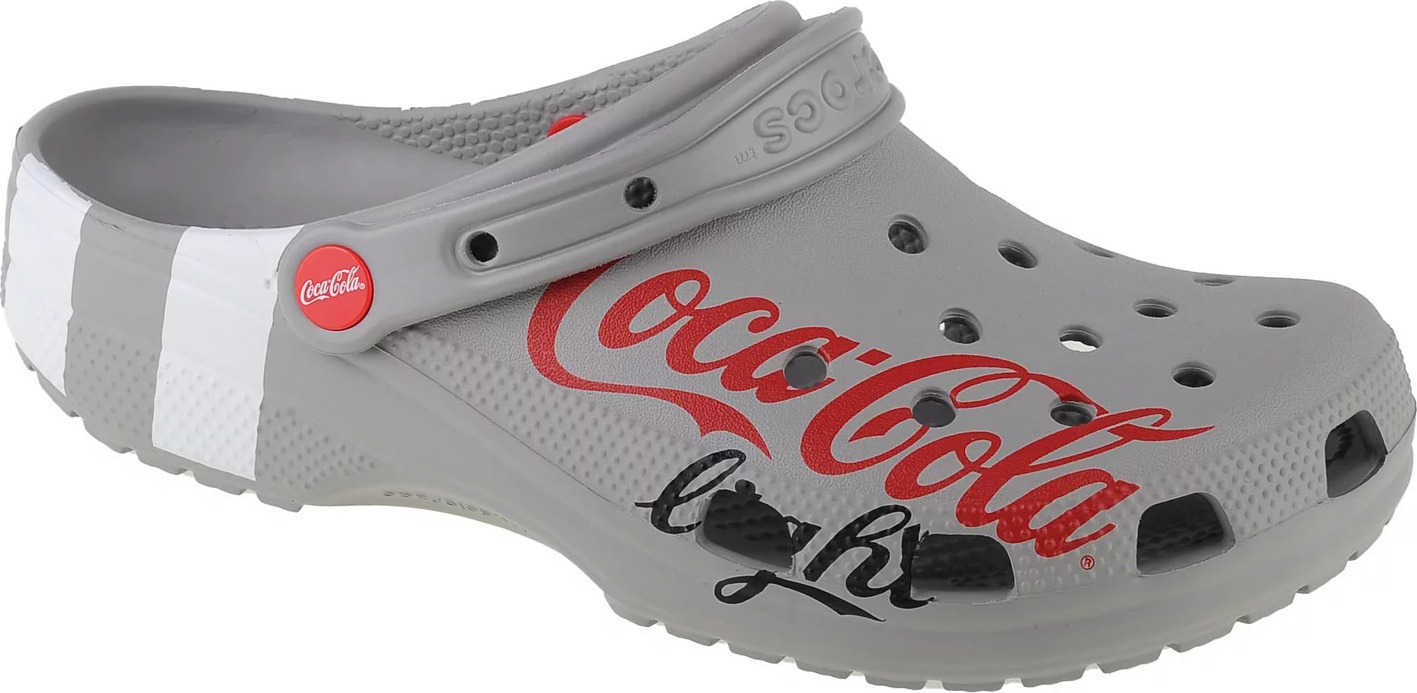 ŠEDÉ DÁMSKÉ NAZOUVÁKY CROCS CLASSIC COCA-COLA LIGHT X CLOG 207220-030 Velikost: 37/38