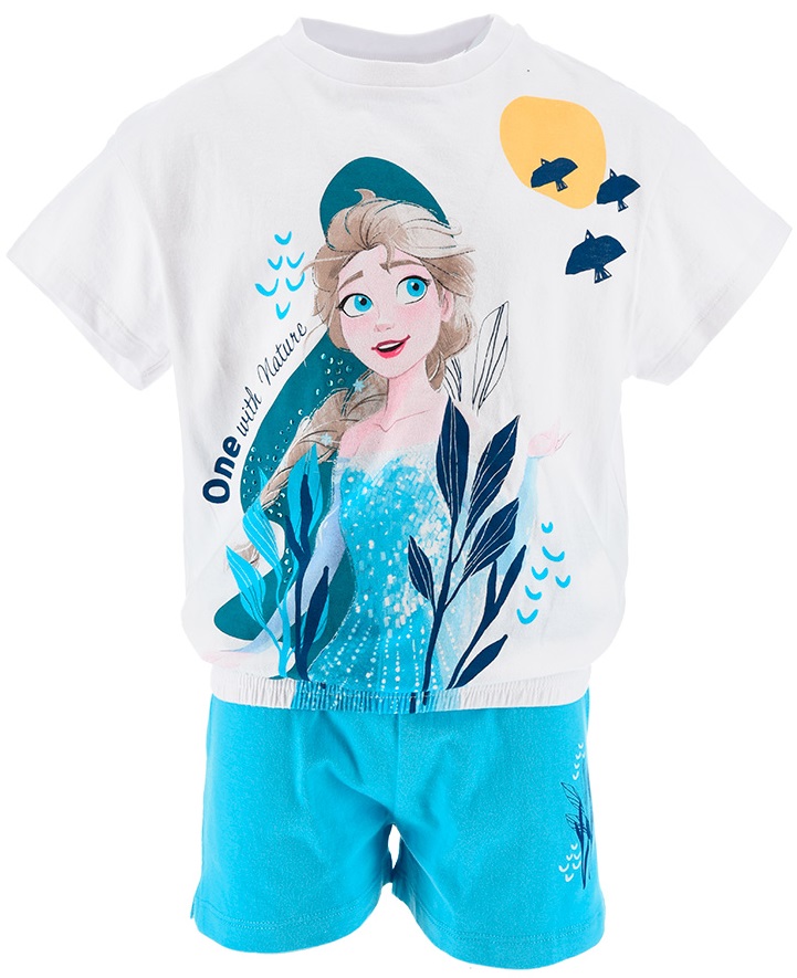 BÍLO-MODRÁ DÍVČÍ SOUPRAVA DISNEY FROZEN Velikost: 104