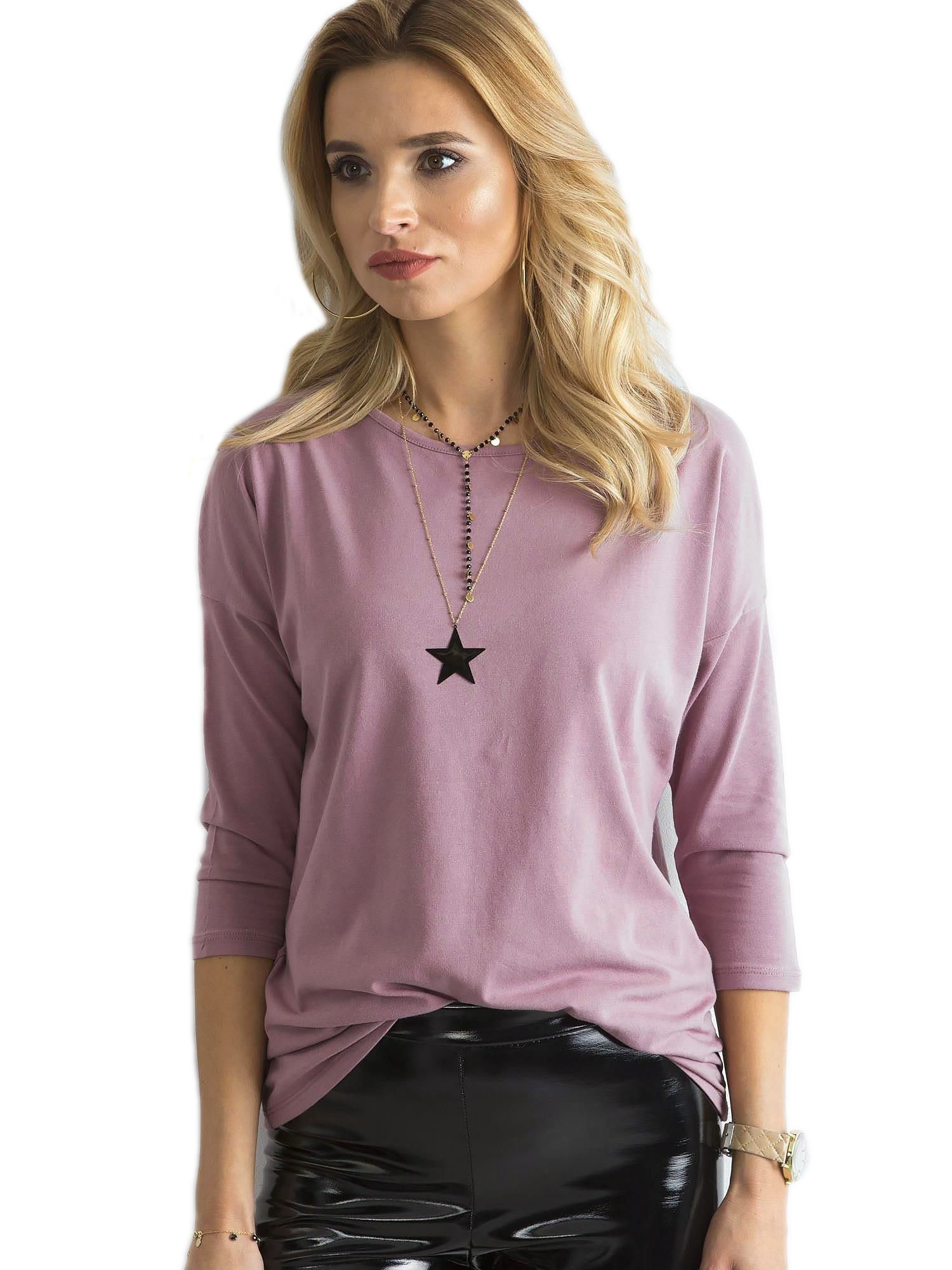 TMAVĚ RŮŽOVÉ DÁMSKÉ TRIČKO RV-BZ-4661.59P-DARK PINK Velikost: M