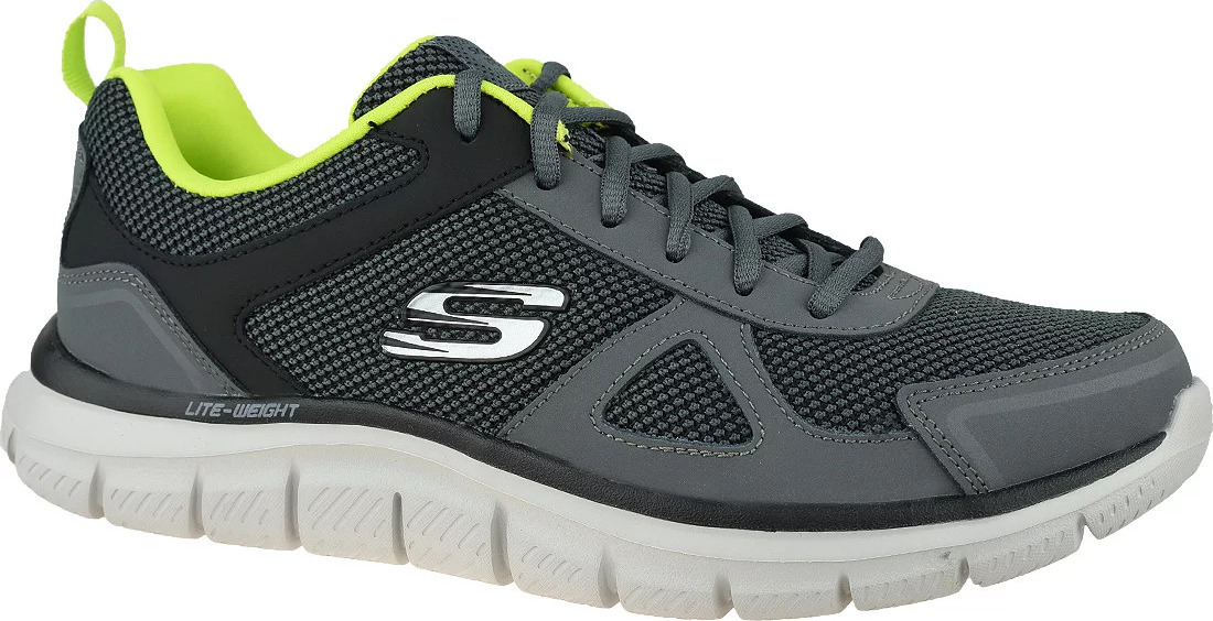 ŠEDÉ PÁNSKÉ TENISKY SKECHERS TRACK-BUCOLO 52630-CCLM Velikost: 43