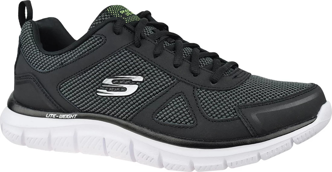 ČERNÉ TENISKY SKECHERS TRACK-BUCOLO 52630-BKW Velikost: 44