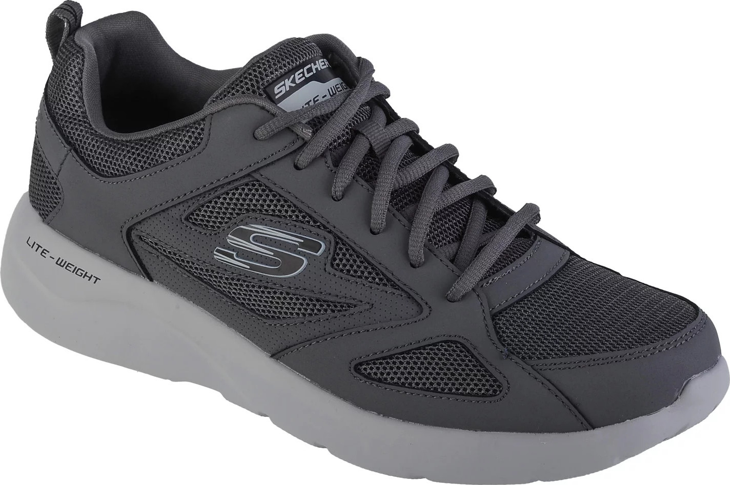 ŠEDÉ TENISKY SKECHERS DYNAMIGHT 2.0 - FALLFORD 58363-CCBK Velikost: 46