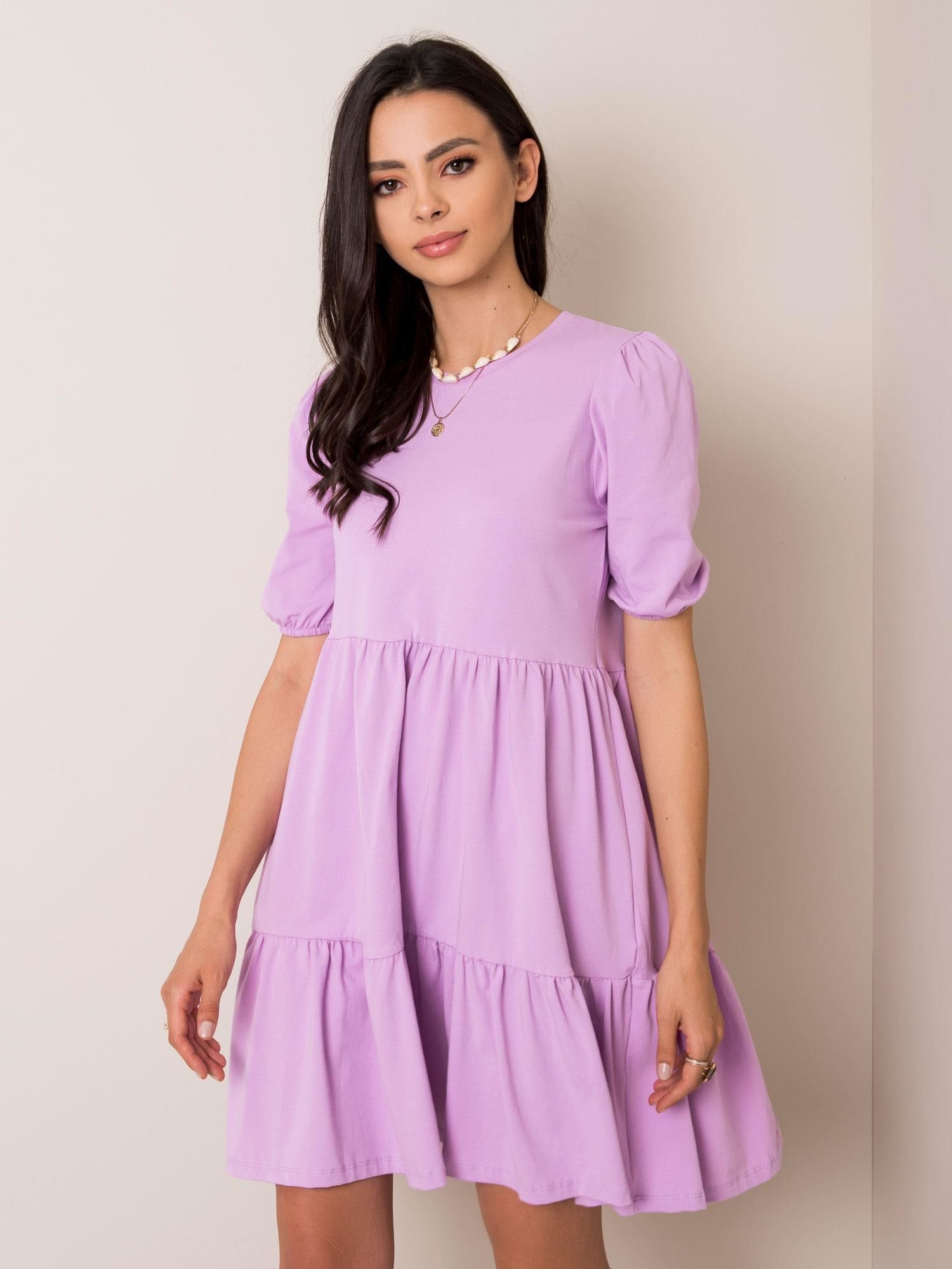 DÁMSKE FIALOVÉ ŠATY RV-SK-5587.93-LILAC Veľkosť: XL