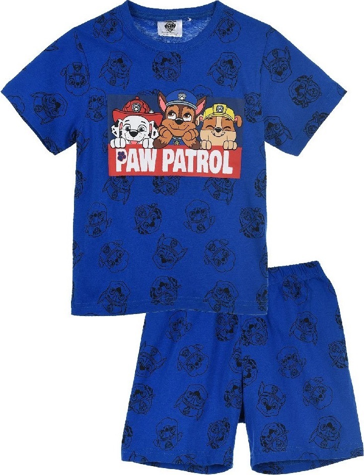 PAW PATROL TMAVO MODRÉ CHLAPČENSKÉ VZOROVANÉ PYŽAMO Veľkosť: 116