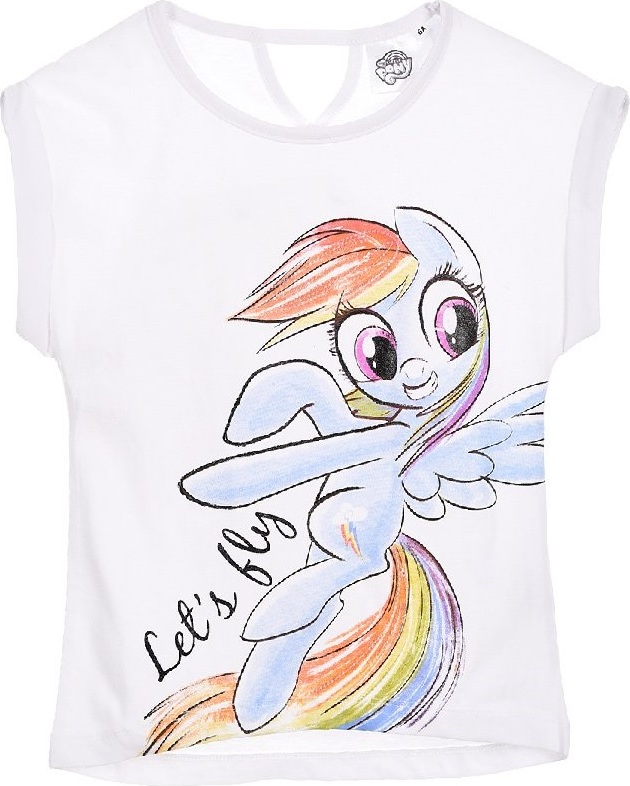 MY LITTLE PONY RAINBOW DASH BIELE DIEVČENSKÉ TRIČKO Veľkosť: 98