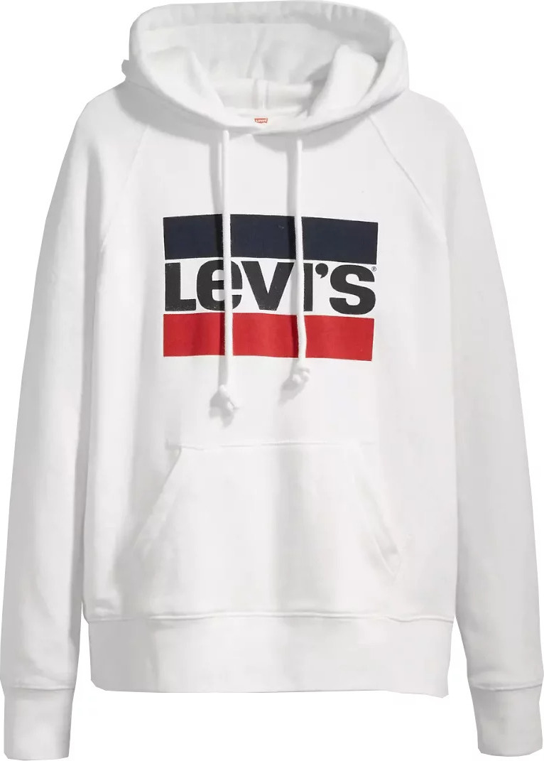 BIELA MIKINA LEVI\'S GRAPHIC STANDARD HOODIE 184870058 Veľkosť: M