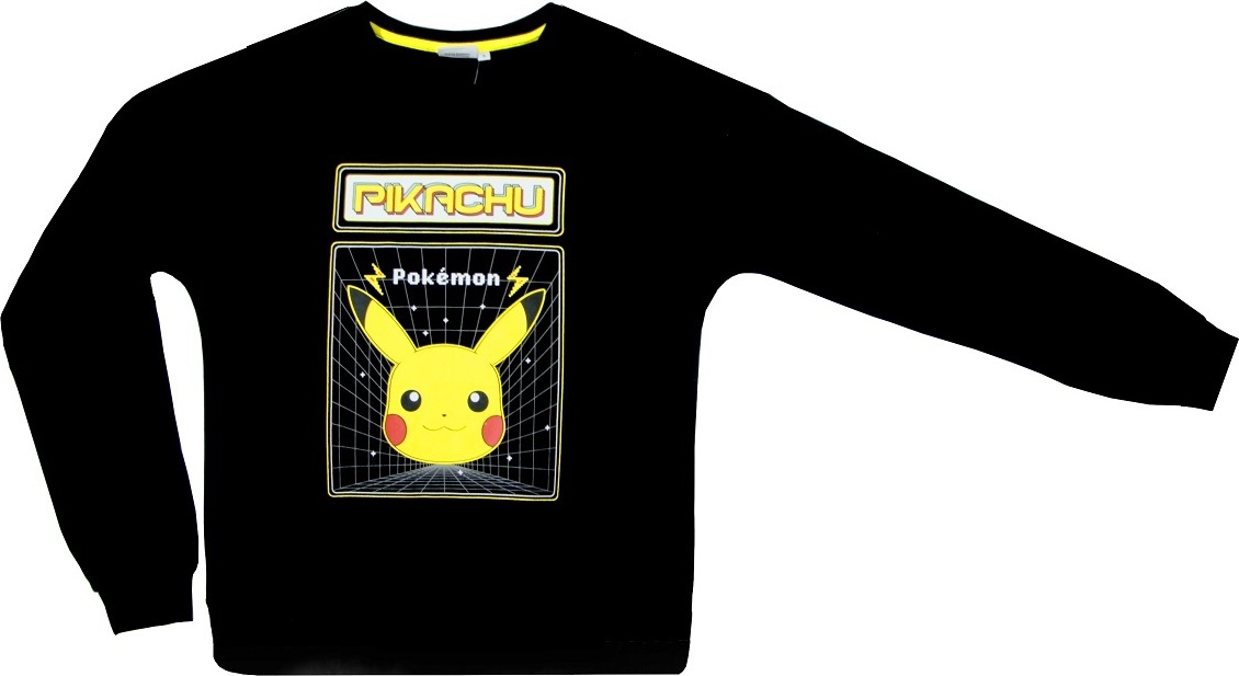 ČIERNA DÁMSKA MIKINA PIKACHU POKEMON Veľkosť: XL