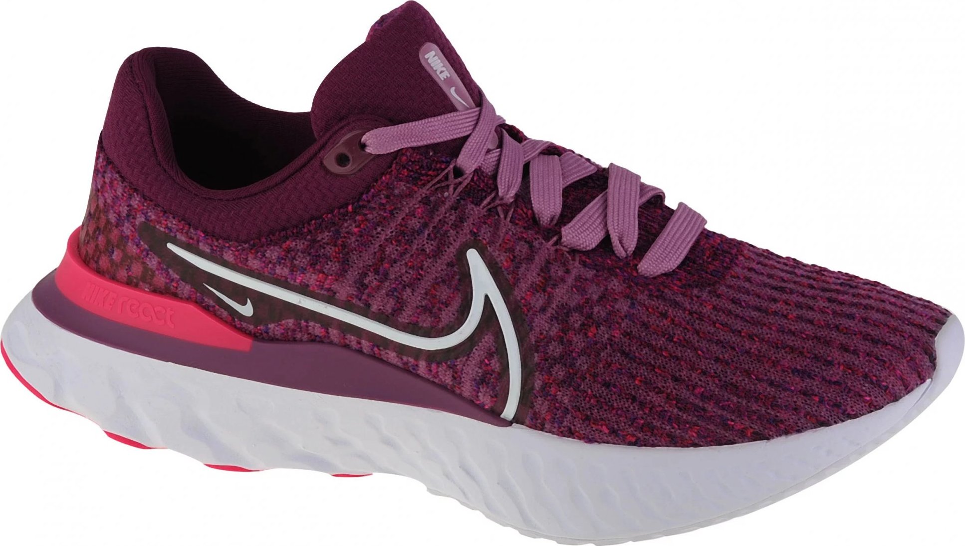 VÍNOVÉ DÁMSKE TENISKY NIKE REACT INFINITY RUN FLYKNIT 3 DD3024-500 Veľkosť: 38.5