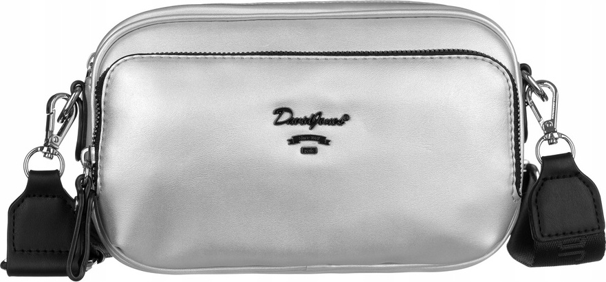 DAVID JONES STRIEBORNÁ CROSSBODY KABELKA 6513-1A SILVER Veľkosť: ONE SIZE