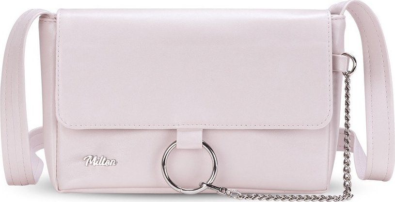 RUŽOVÁ LISTOVÁ KABELKA FELICE CLUTCH LORETTO (ML06 LIGHT PINK) Veľkosť: ONE SIZE