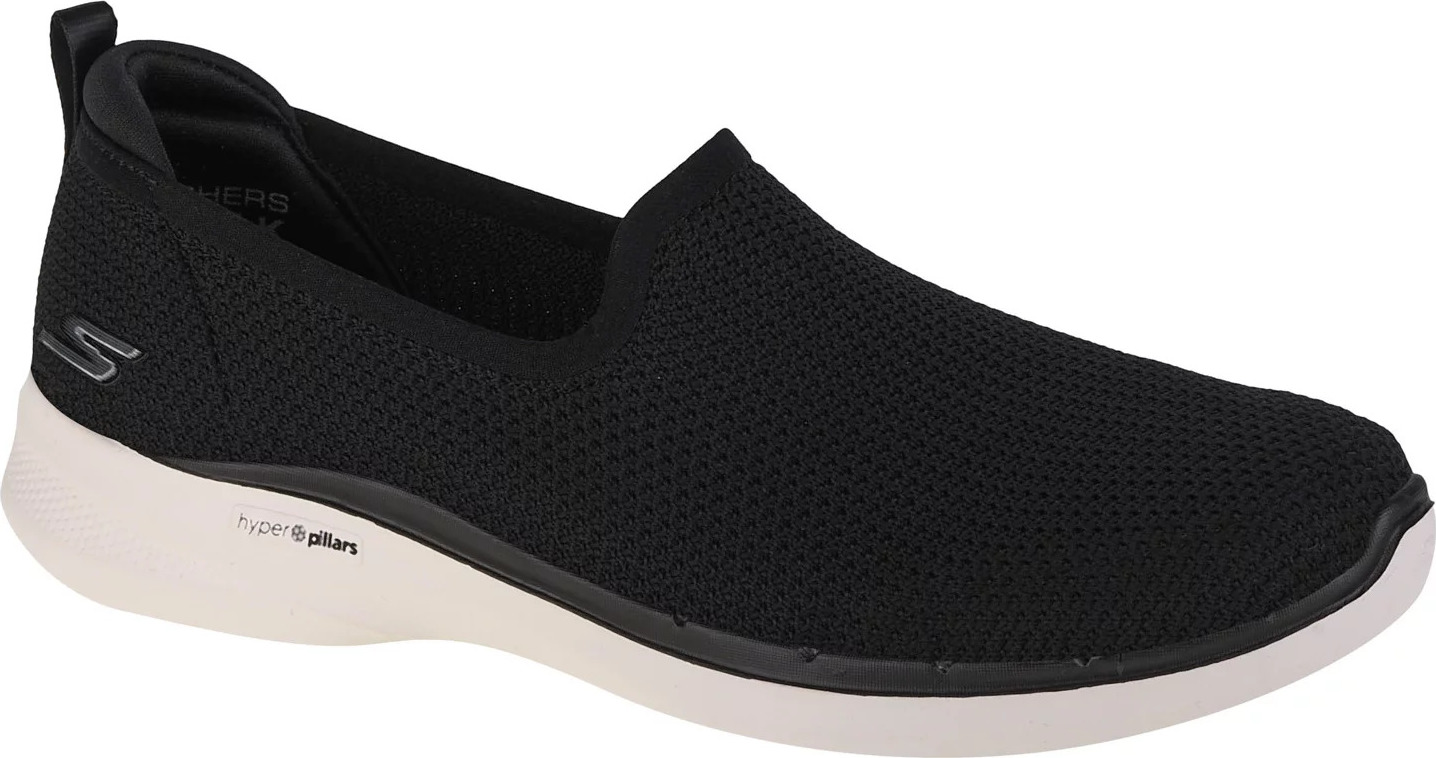 ČIERNE DÁMSKE SLIP ONY SKECHERS GO WALK 6 - CLEAR VIRTUE 124505-BKW Veľkosť: 41