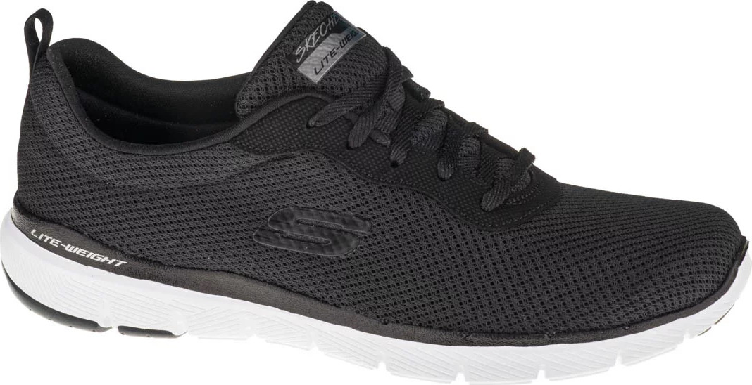 ČIERNE DÁMSKE TENISKY SKECHERS FLEX APPEAL 3.0 13070-BKW Veľkosť: 40