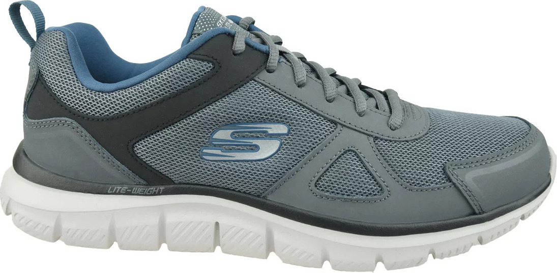 SIVÉ PÁNSKE TENISKY SKECHERS TRACK-SCLORIC 52631-GYNV Veľkosť: 46