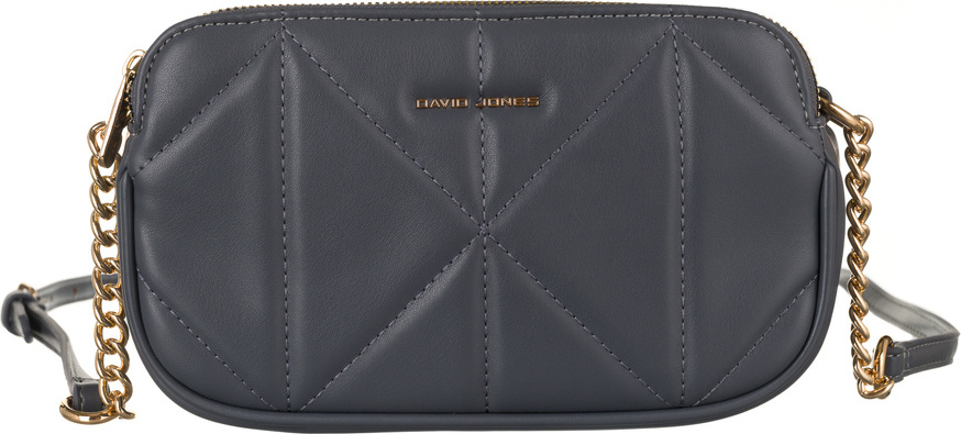 DAVID JONES TMAVOSIVÁ ELEGANTNÁ PREŠÍVANÁ CROSSBODY KABELKA [DH] CM6792 Veľkosť: ONE SIZE