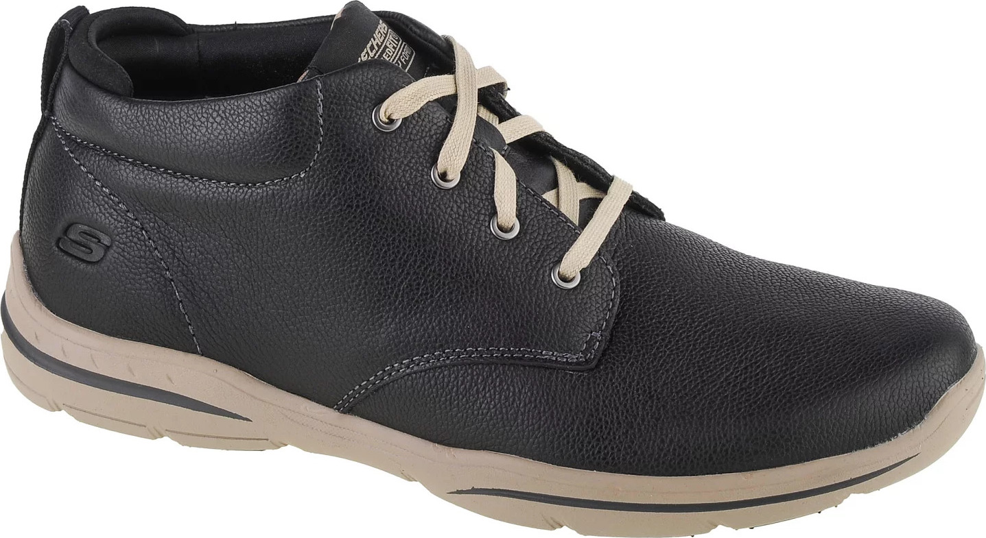 ČIERNE PÁNSKE ČLENKOVÉ TOPÁNKY SKECHERS HARPER MELDEN 64857-BLK Veľkosť: 41