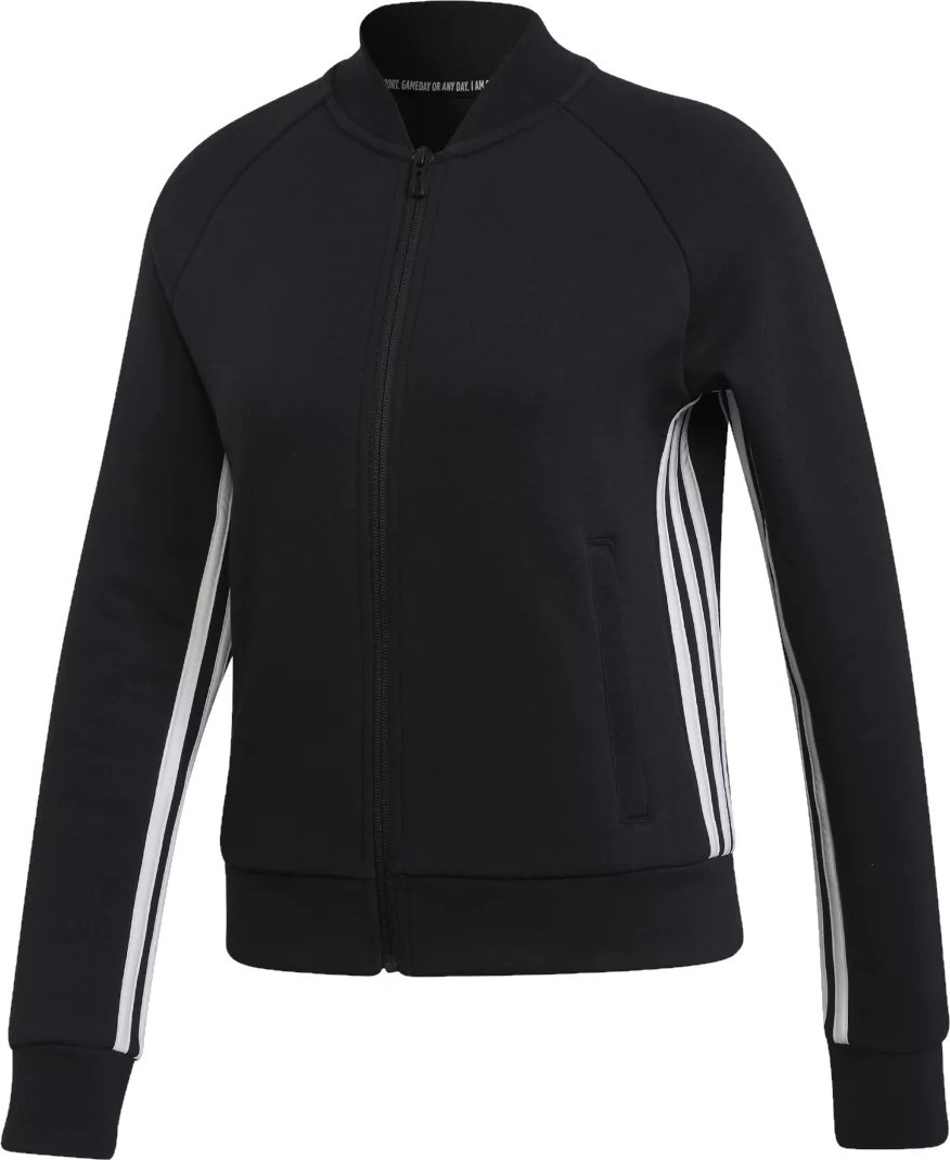 ČIERNA DÁMSKA MIKINA NA ZIPS ADIDAS MUST HAVES 3 STRIPES TRACK JACKET DX7971 Veľkosť: S