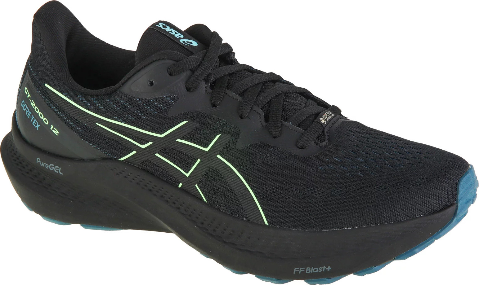 ČIERNE BEŽECKÉ TENISKY ASICS GT-2000 12 GTX 1011B687-001 Veľkosť: 41.5