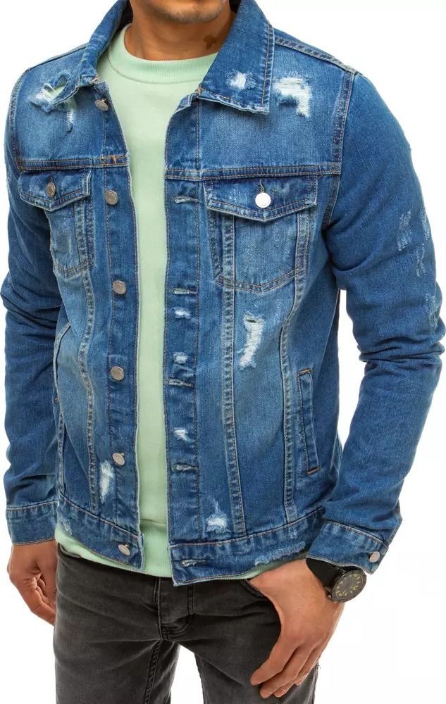 Modrá pánska džínsová bunda TX3633 Veľkosť: M