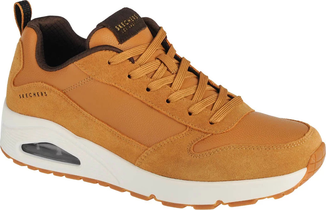 HORČICOVÁ PÁNSKE TENISKY SKECHERS UNO-STACRE 52468-WSK Veľkosť: 45