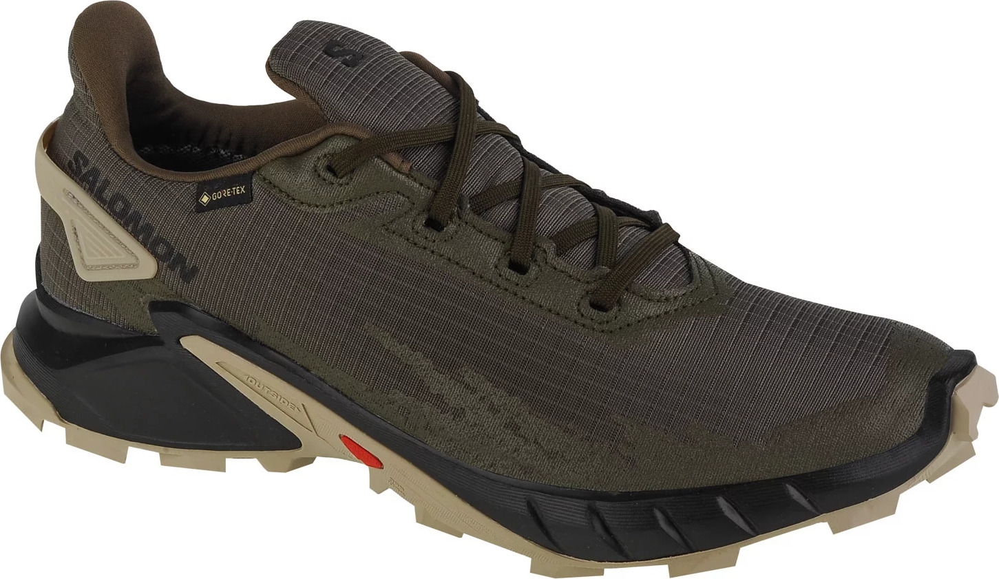 KHAKI BEŽECKÉ TRAILOVÉ TOPÁNKY SALOMON ALPHACROSS 4 GTX 471169 Veľkosť: 46