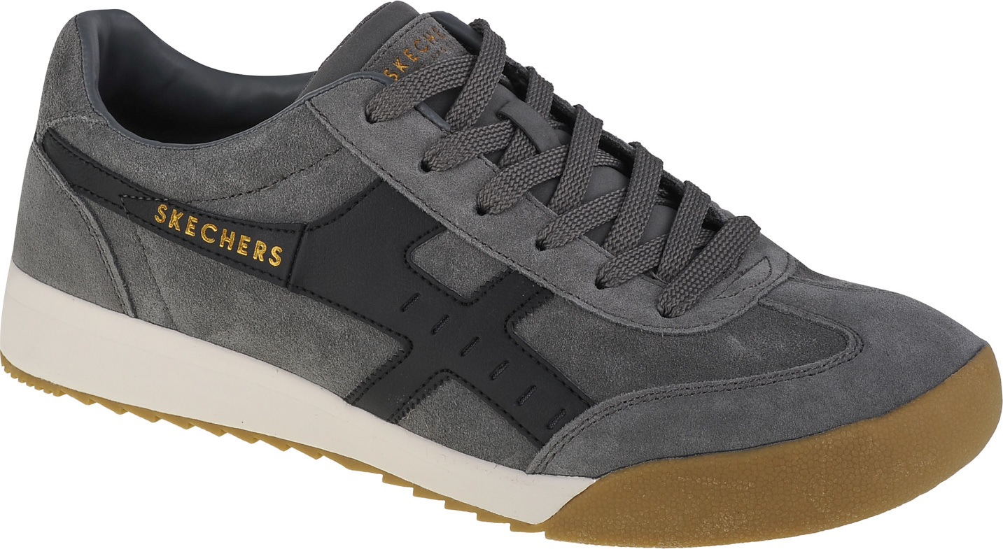 SIVÉ PÁNSKE TENISKY SKECHERS ZINGER-MANCHEGO 237351-CCBK Veľkosť: 45