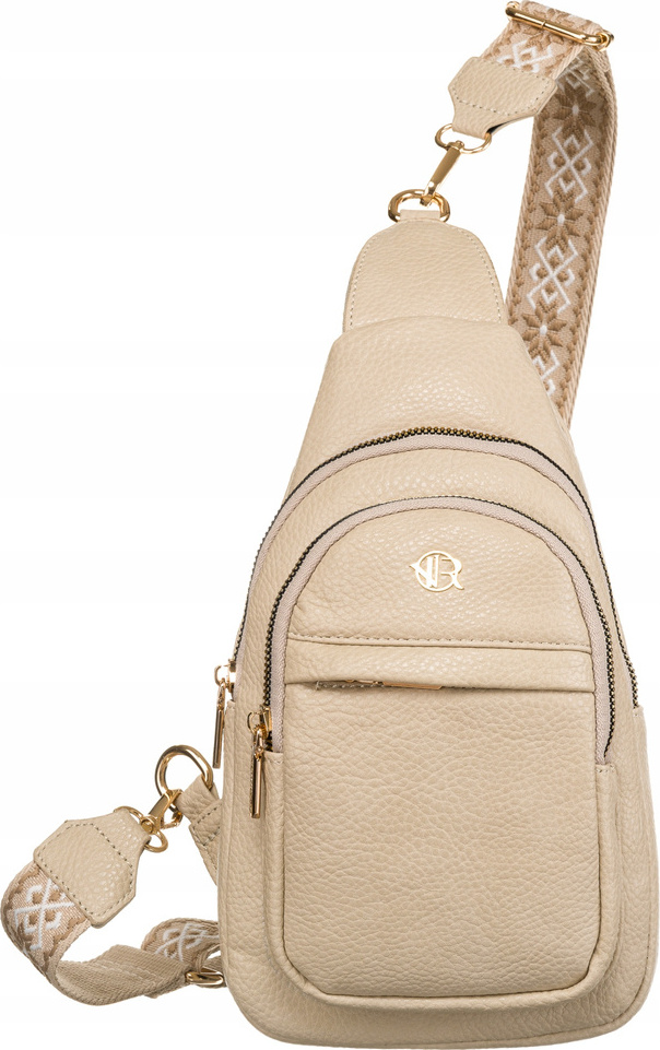 ROVICKY BÉŽOVÁ CROSSBODY TAŠKA S ODNÍMATEĽNOU PEŇAŽENKOU R-KP-01-F19 Veľkosť: ONE SIZE