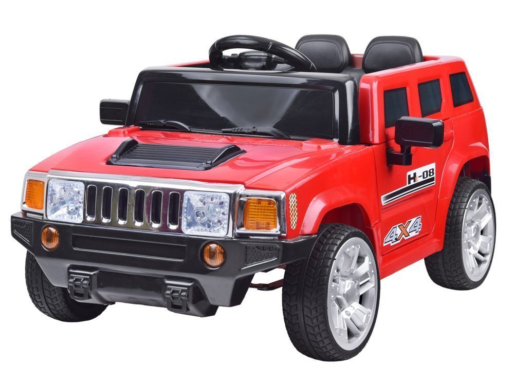 mamido  HUMMER Dětské elektrické autíčko 2,4 GHz červené