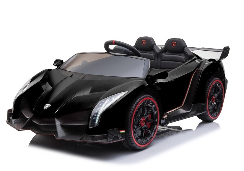 mamido  Elektrické autíčko Lamborghini Venno LCD MP4 4x4 černé