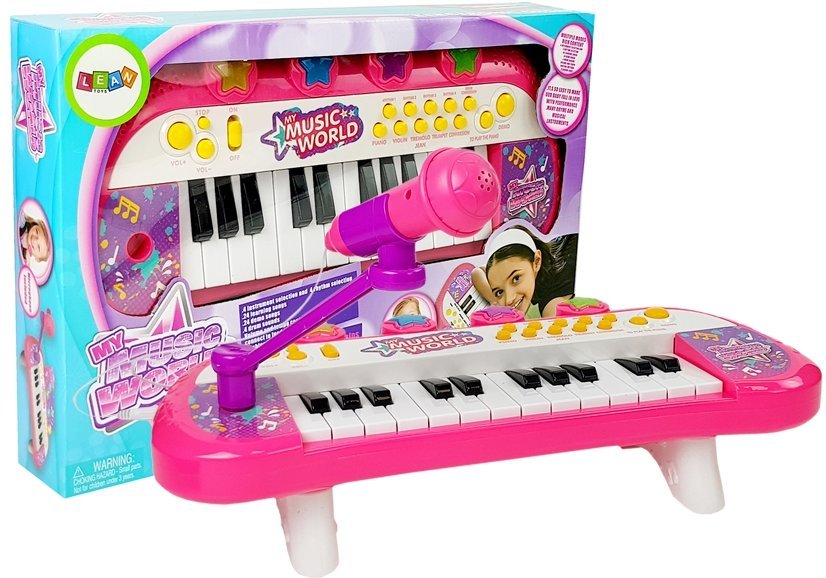 mamido  Dětské klávesy růžové