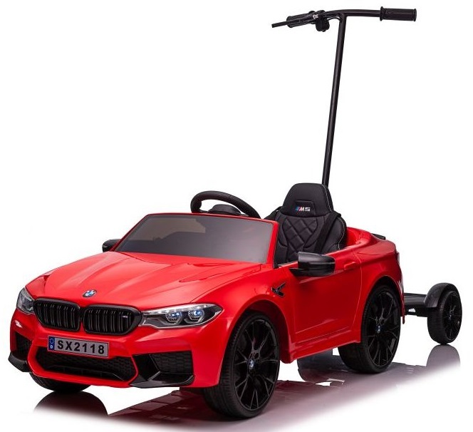 mamido  Elektrické autíčko BMW M5 s platformou lakované červené