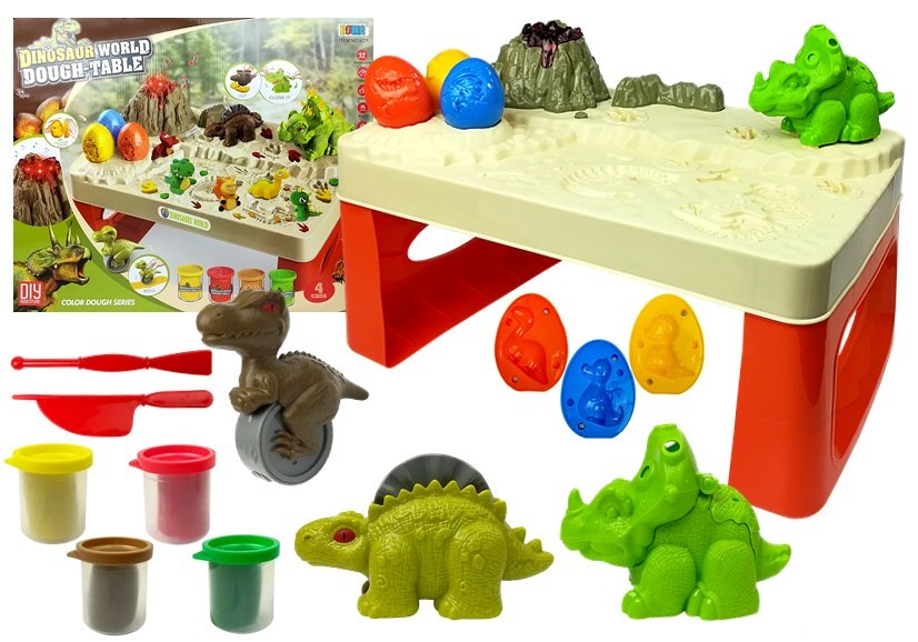 mamido  Dinosauří Stůl 4 barevný