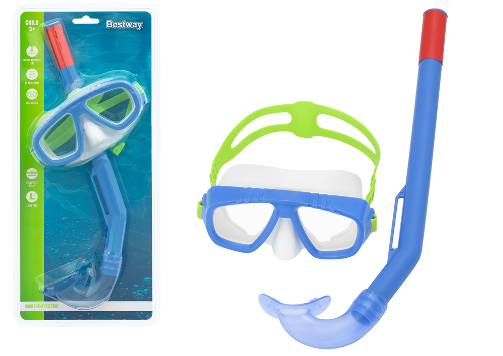 Bestway  Bestway Potápěčské brýle a šnorchl modré