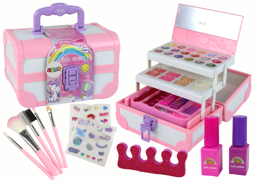 mamido  Kosmetická sada pro děti v kufříku růžová