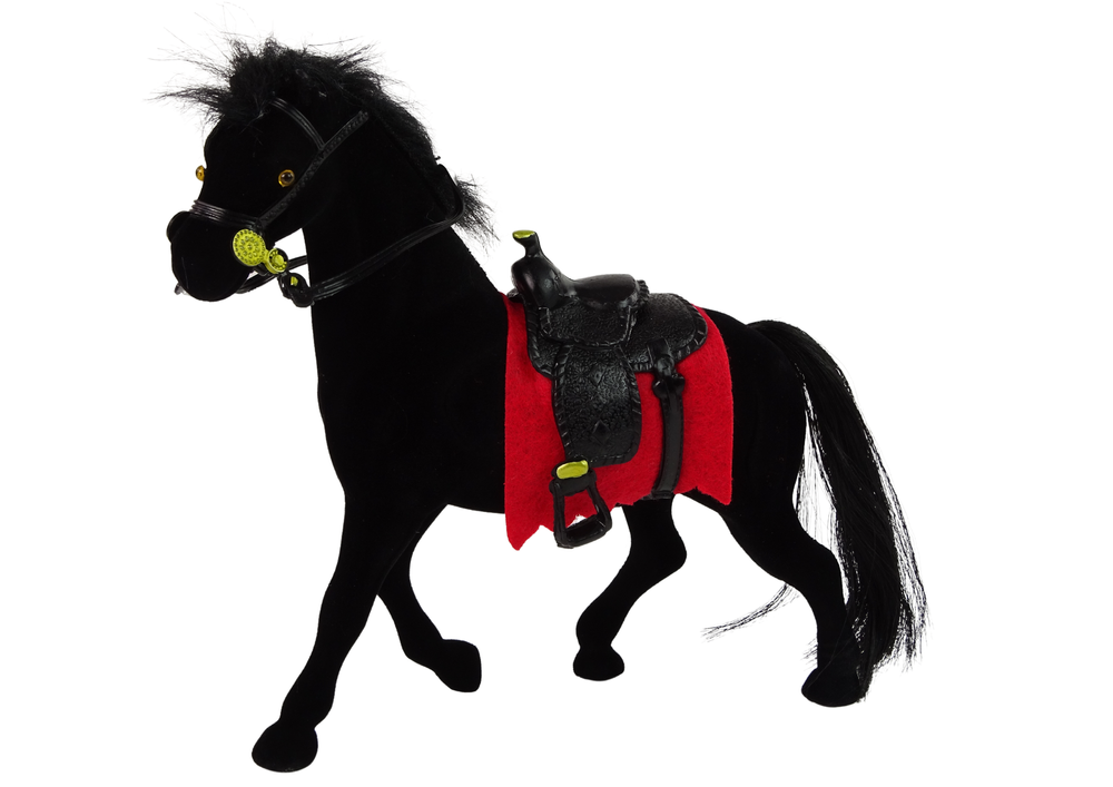 mamido  Figurka kůň černý sametový