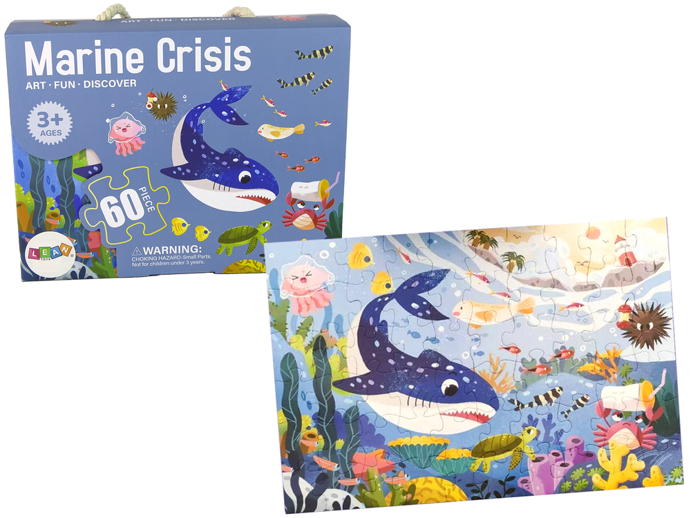 mamido  Dětské puzzle Mořský svět 60 dílků