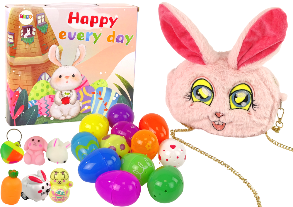 mamido  Sada Velikonočních vajíček s překvapením a kabelkou králíčka