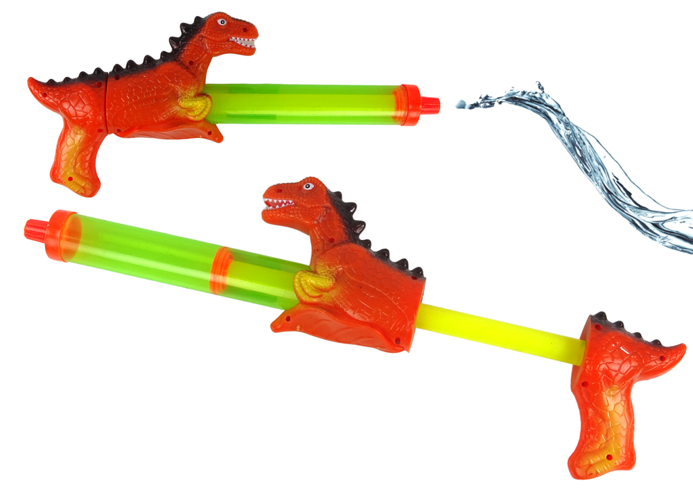 mamido  Dětská vodní pistole Dinosaur 40 cm červená