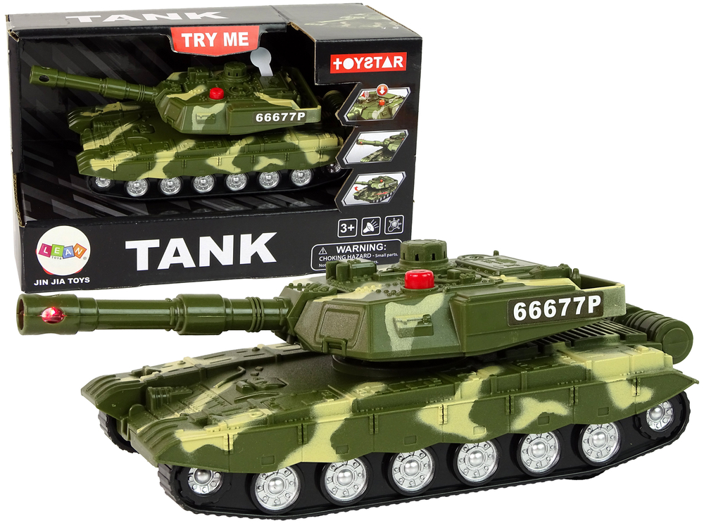 mamido  Vojenský tank s třecím pohonem a efekty