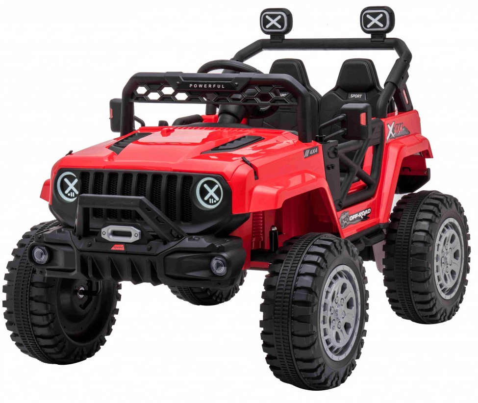 mamido  Elektrické autíčko jeep Off-road Speed 4x4 červené