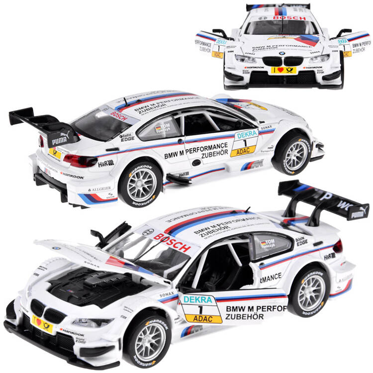 mamido  Sportovní kovové autíčko BMW M3 DTM 1:32 s efekty