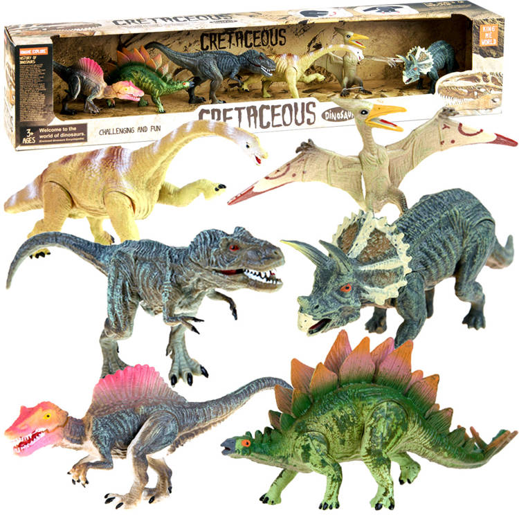 mamido  Sada dinosaurů malované 6ks