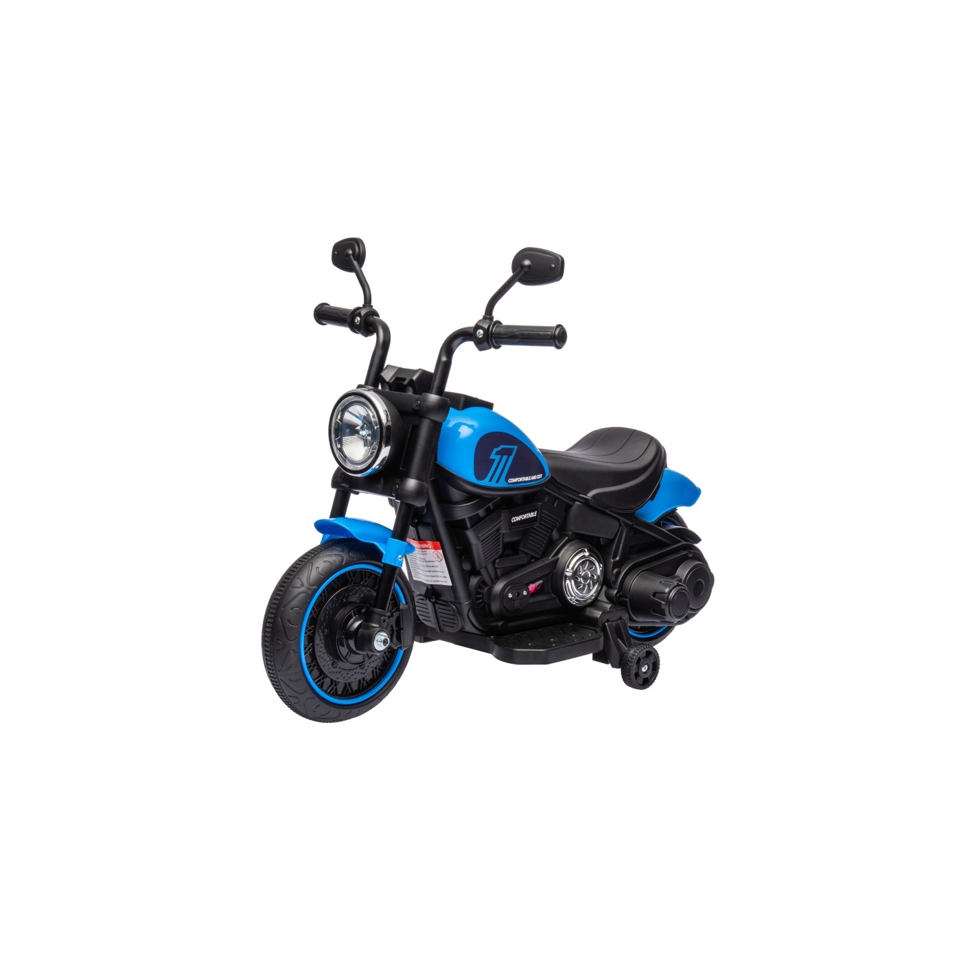 mamido  Dětská elektrická motorka Chopper Faster modrá